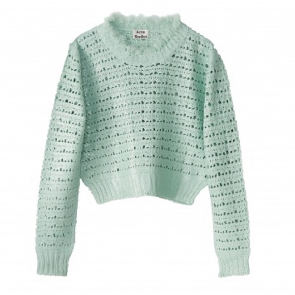 Acne Studios Sweaters - Acne Studios Aysana Pointelle Knit Sweater